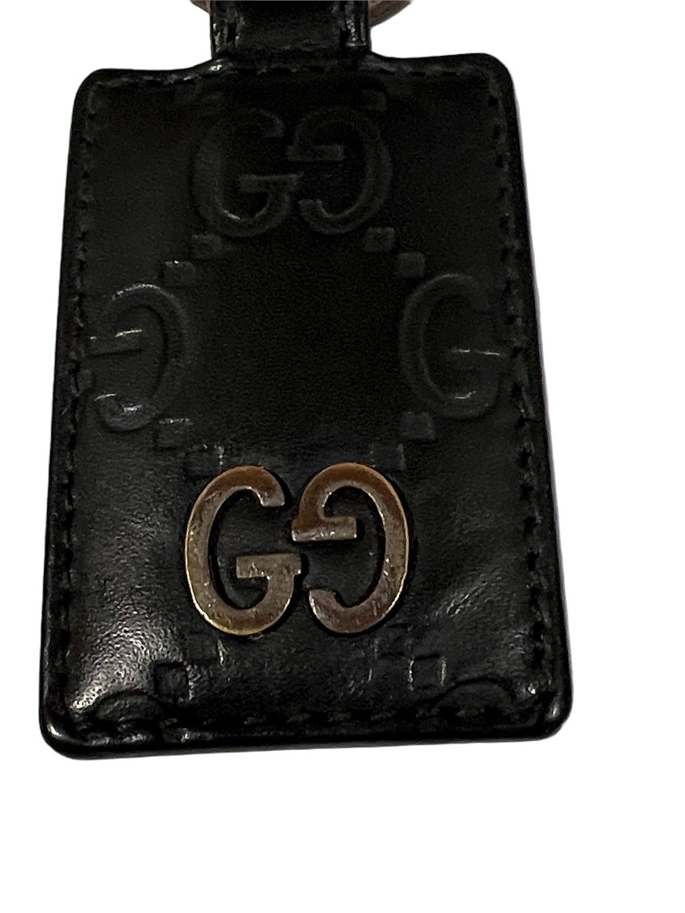 Gucci Black Leather Key Holder with Silver Clip - Picture 5 of 8